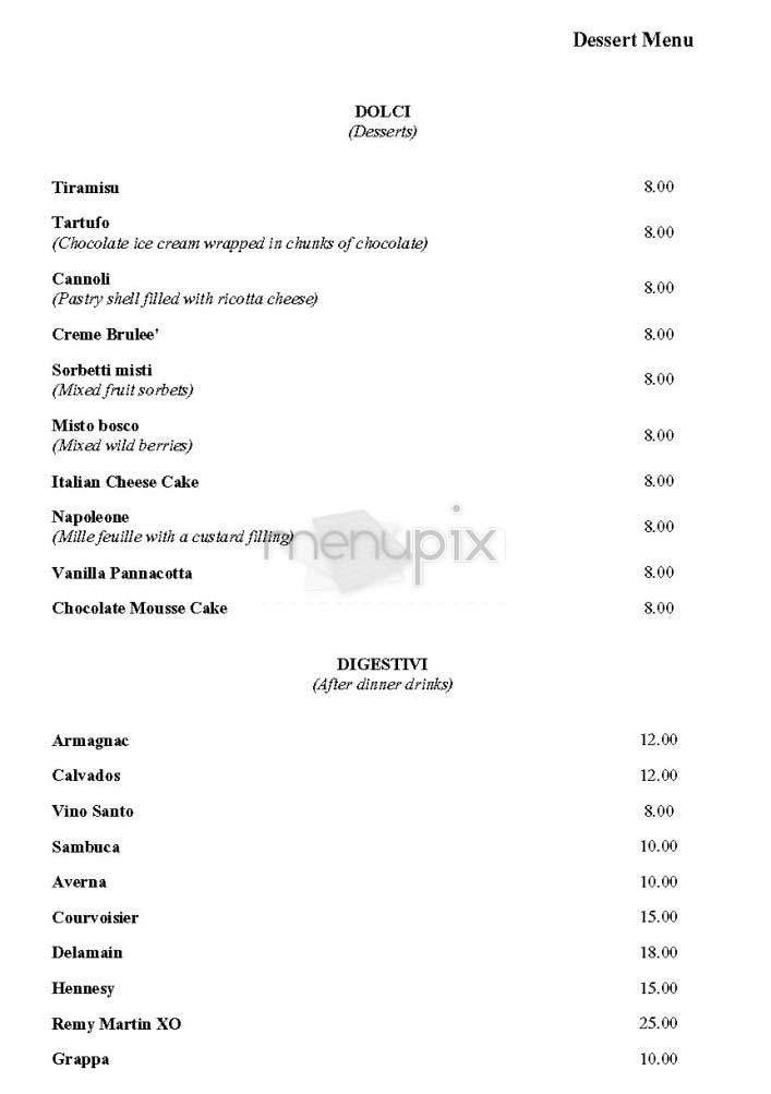 Paper Moon Milano - New York, NY menu_pic