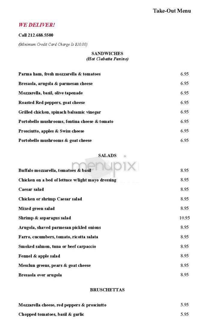 Paper Moon Express - New York, NY menu_pic