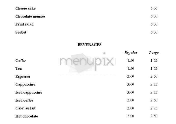 Paper Moon Express - New York, NY menu_pic