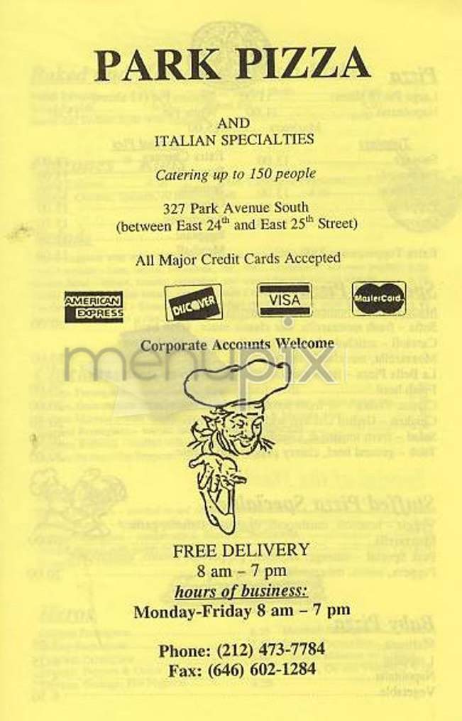 /302399/Park-Pizza-New-York-NY - New York, NY