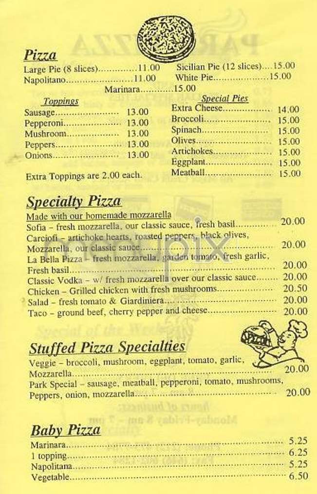 /302399/Park-Pizza-New-York-NY - New York, NY