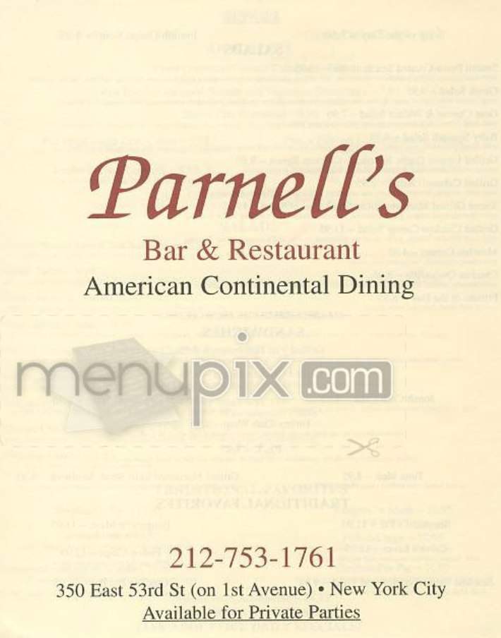 /302401/Parnells-New-York-NY - New York, NY