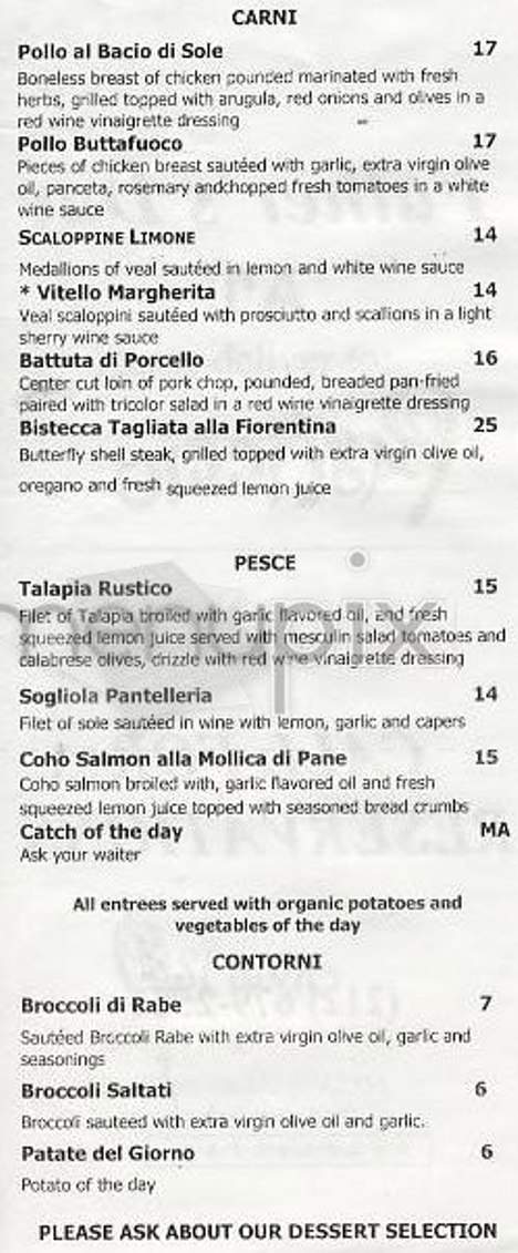 Pasticcio - New York, NY menu_pic