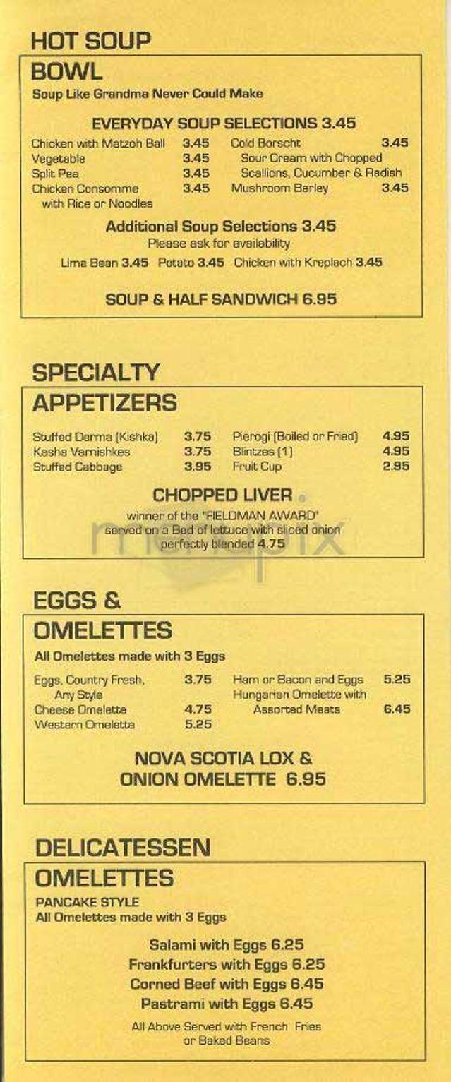 Pastrami & Things - New York, NY menu_pic
