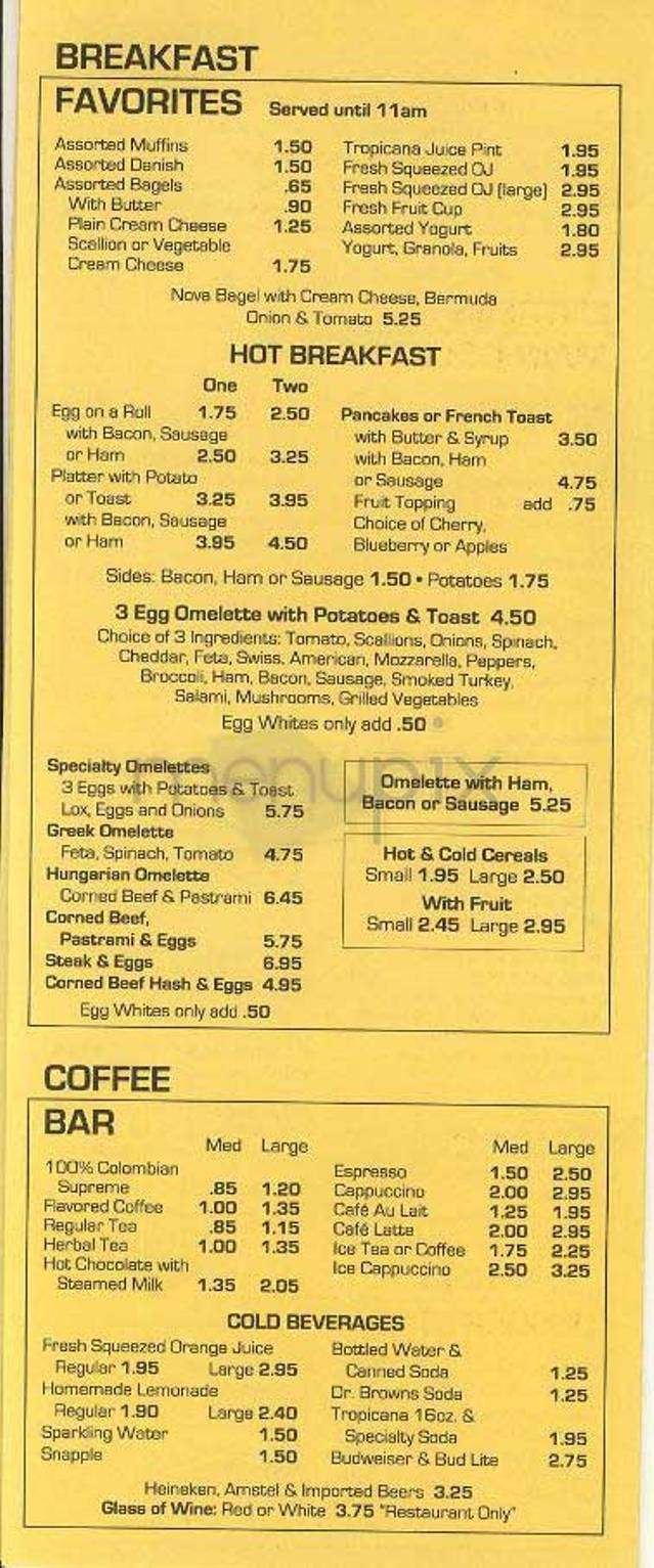 Pastrami & Things - New York, NY menu_pic