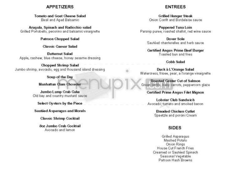 Patroon - New York, NY menu_pic