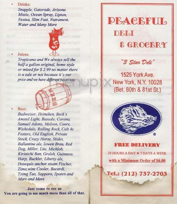 /302430/Peaceful-Deli-and-Grocery-New-York-NY - New York, NY