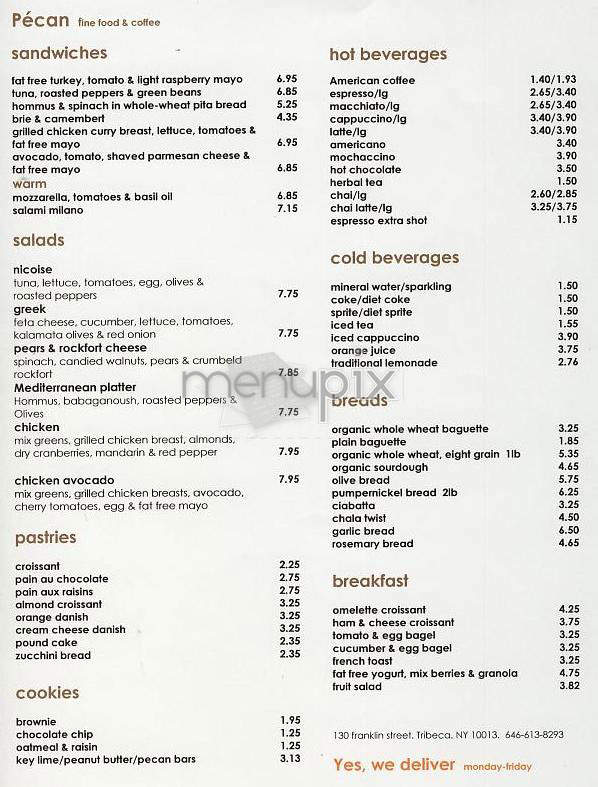 Pecan - New York, NY menu_pic