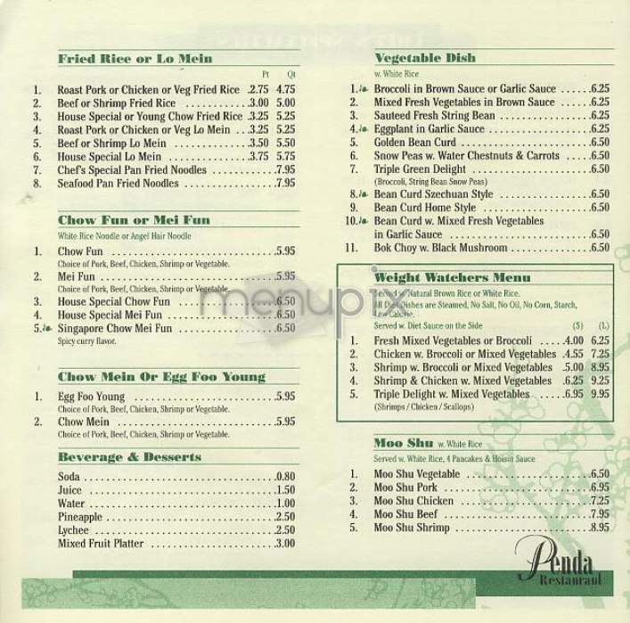 Penda - New York, NY menu_pic