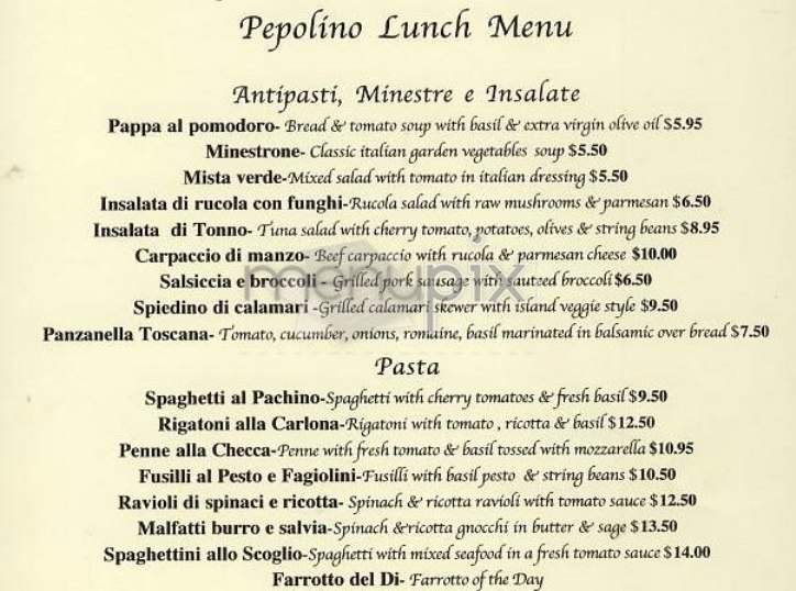 /302446/Pepolino-Restaurant-New-York-NY - New York, NY