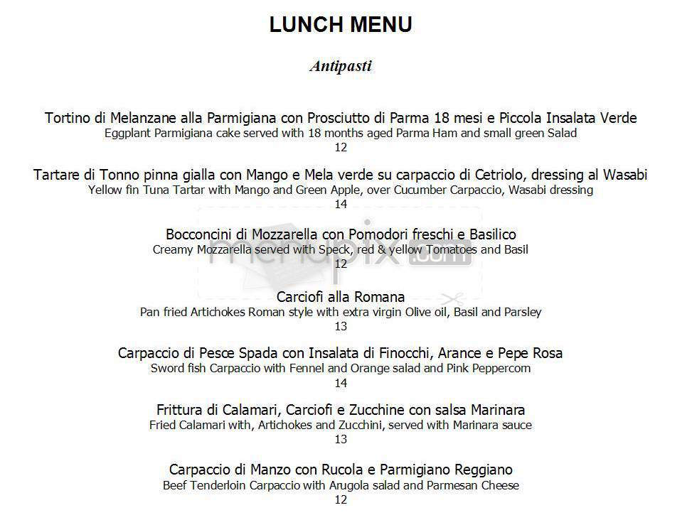 Per Lei - New York, NY menu_pic