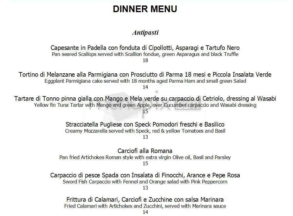 Per Lei - New York, NY menu_pic