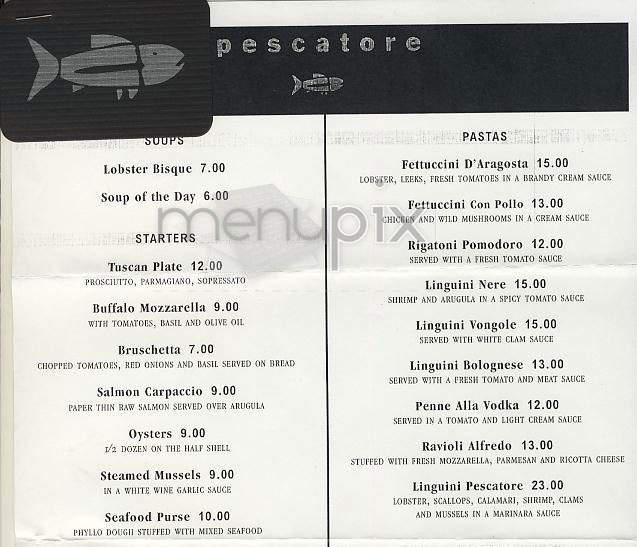 Pescatore - New York, NY menu_pic