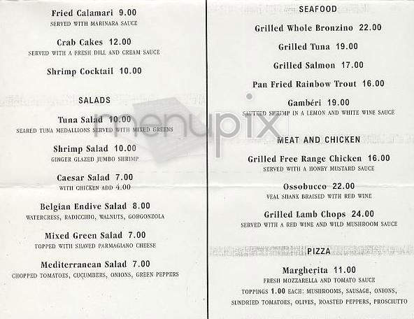 Pescatore - New York, NY menu_pic