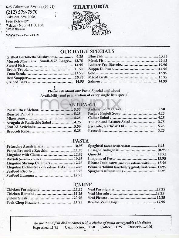 Trattoria iL Gusto Wine Bar - New York, NY menu_pic