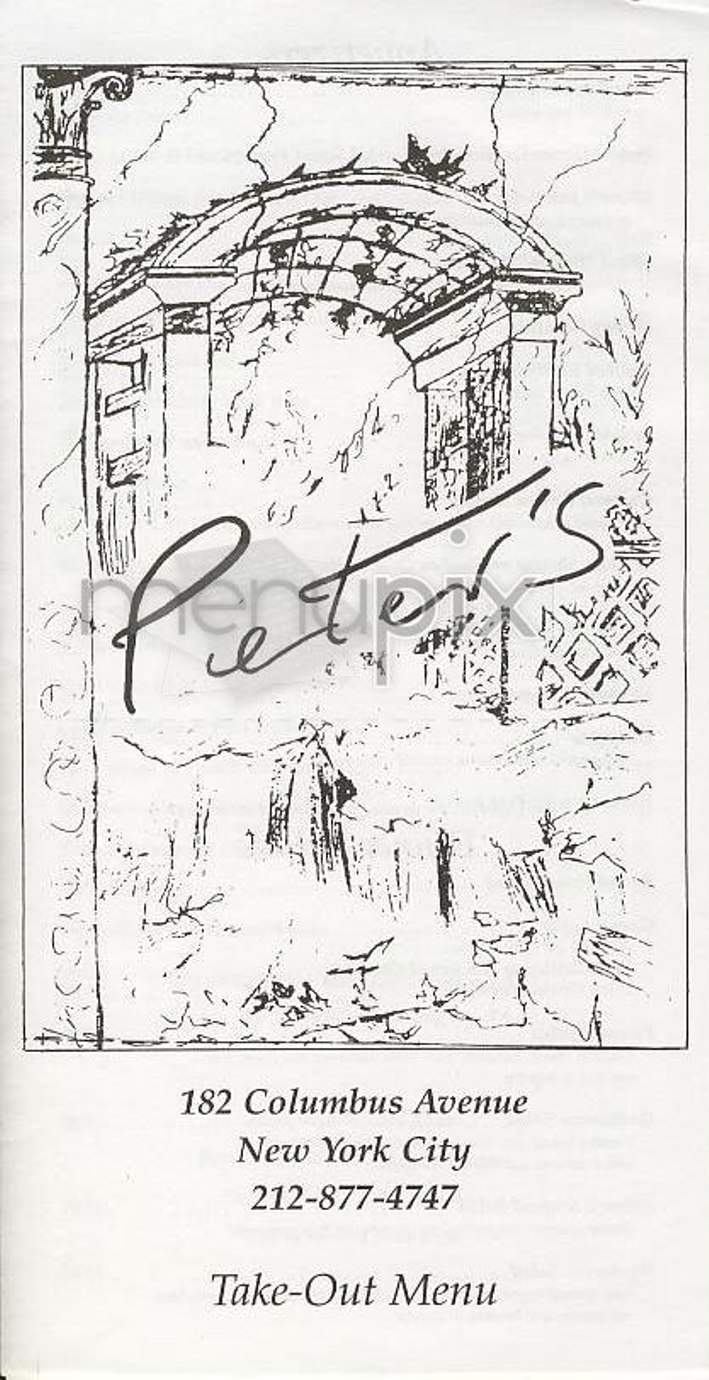 Peter's - New York, NY menu_pic