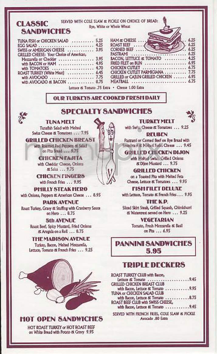 Peter's on Madison - New York, NY menu_pic