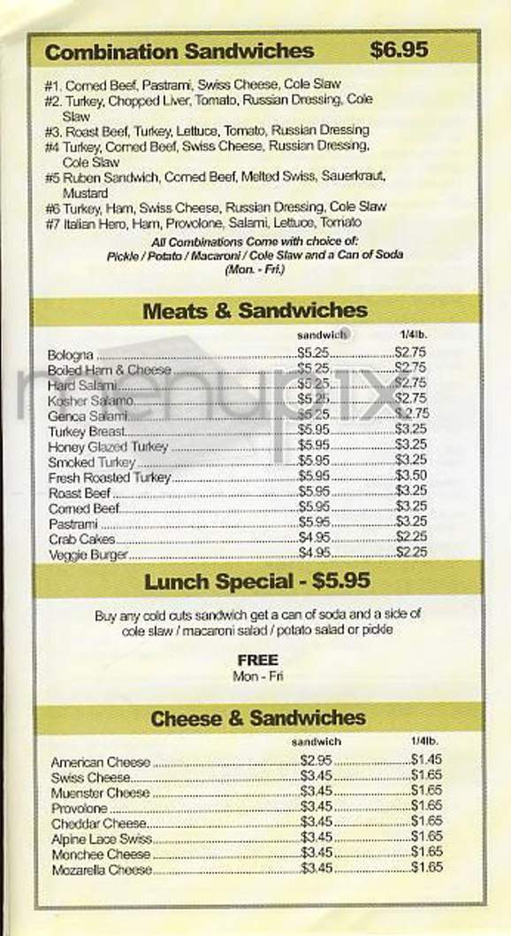 Pick A Bagel - New York, NY menu_pic
