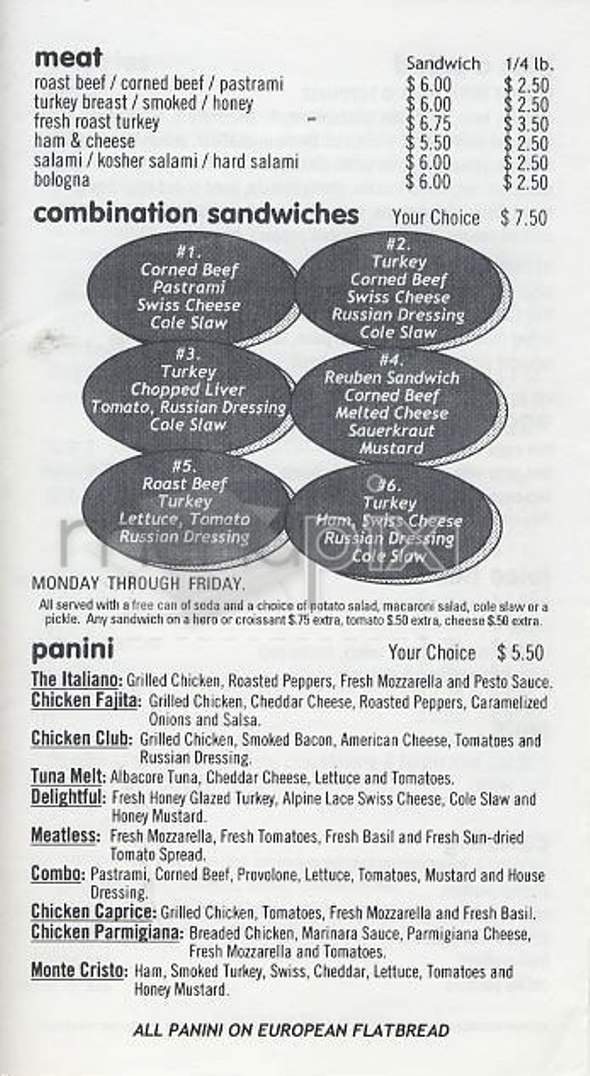 Pick a Bagel - New York, NY menu_pic