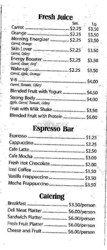 Peace & Toda - New York, NY menu_pic