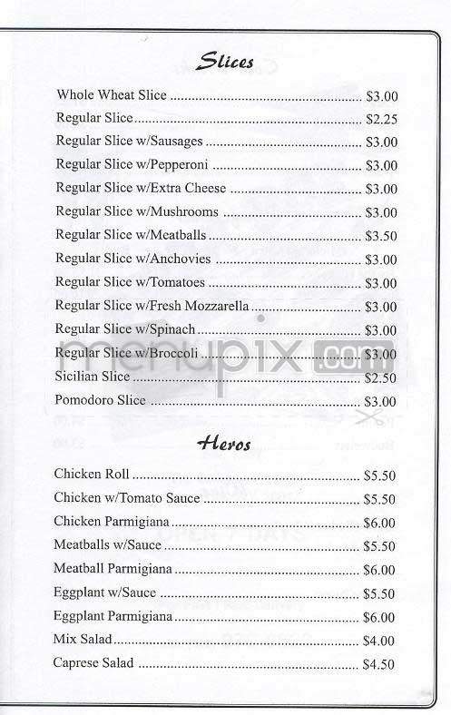 Pizza Box - New York, NY menu_pic