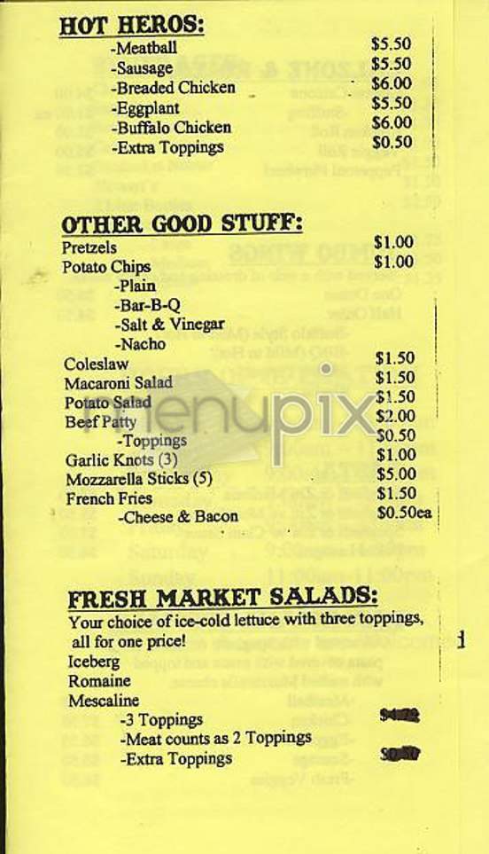 Pizza Shop - New York, NY menu_pic