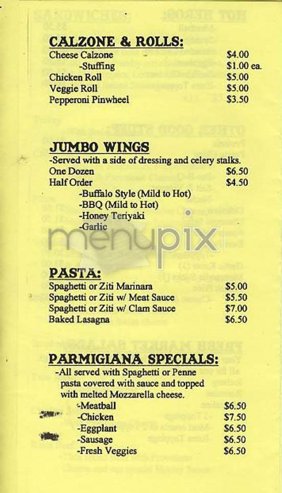 Pizza Shop - New York, NY menu_pic