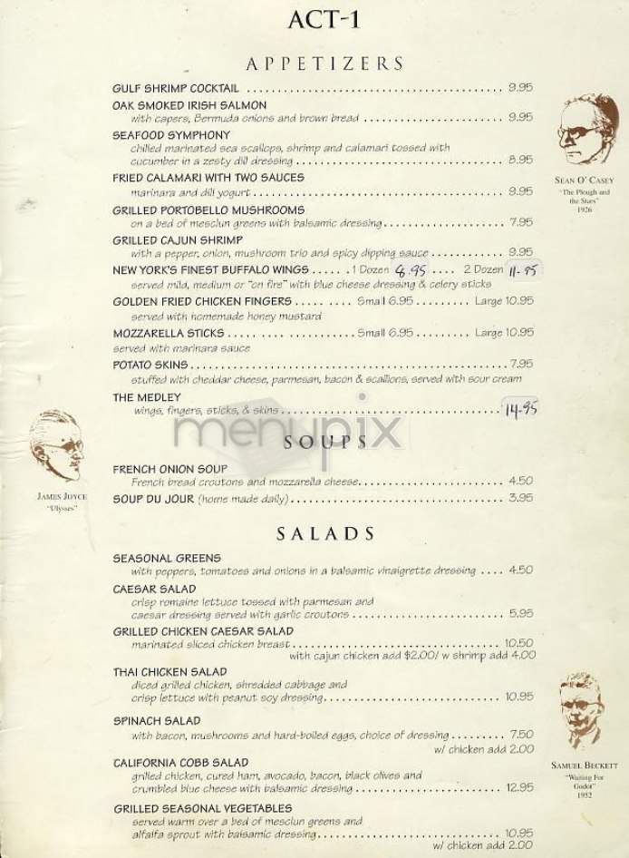 The Playwright - New York, NY menu_pic