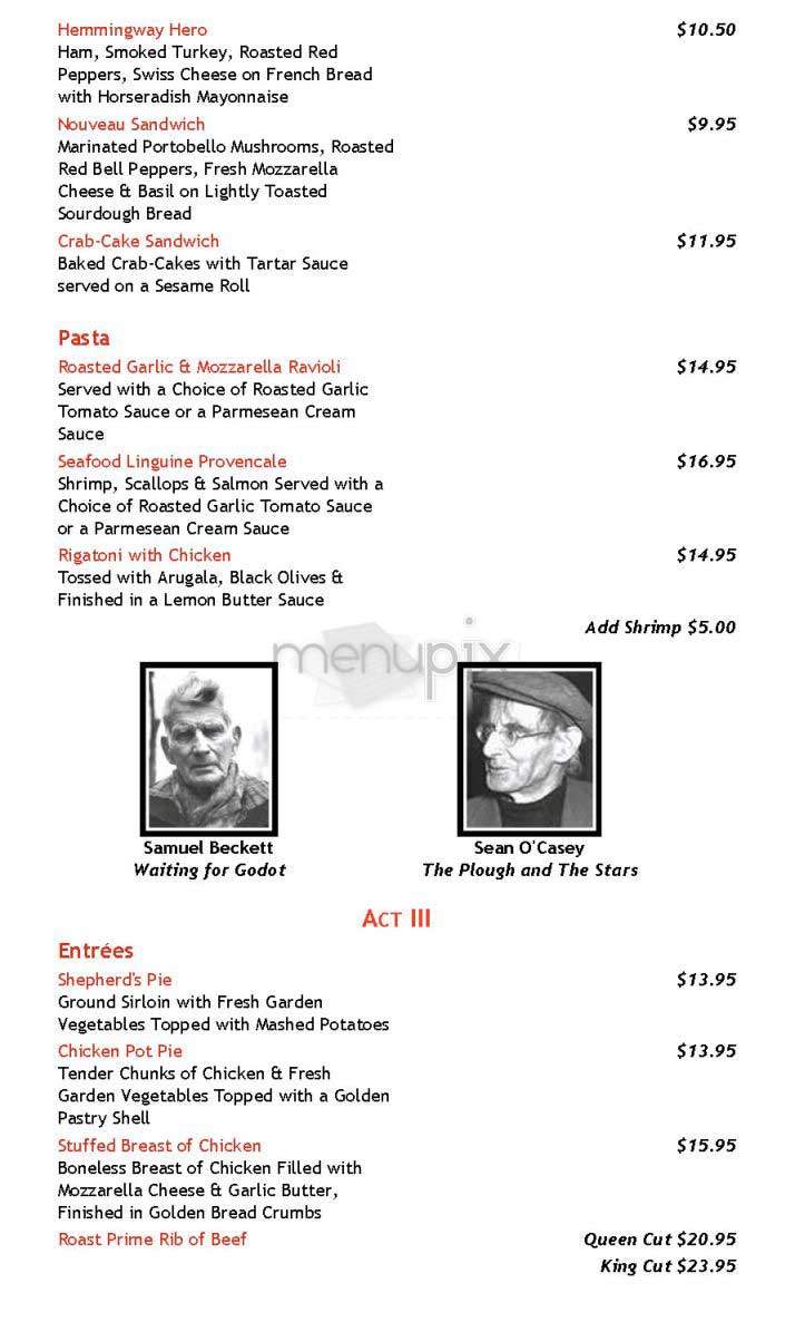 Playwright - New York, NY menu_pic