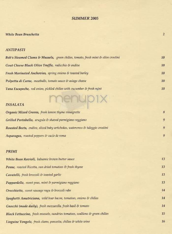 Po Restaurant - New York, NY menu_pic