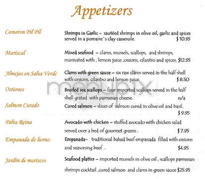 Pomaire - New York, NY menu_pic