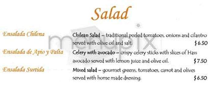 Pomaire - New York, NY menu_pic