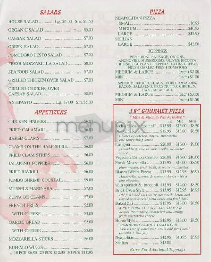 /302547/Pomodoro-Ristorante-New-York-NY - New York, NY