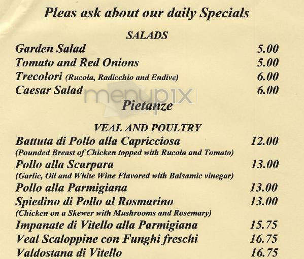 Porto Bello - New York, NY menu_pic