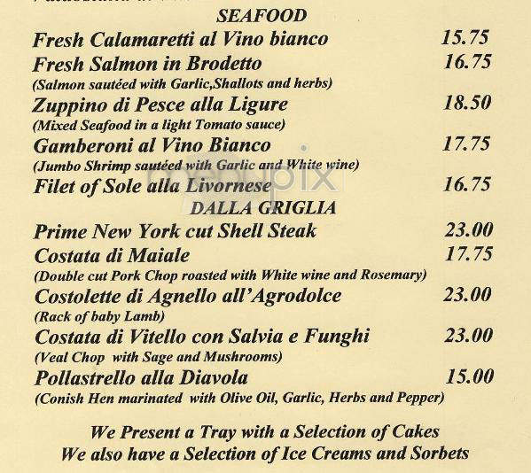 Porto Bello - New York, NY menu_pic