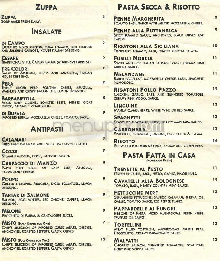 Primitivo Osteria - New York, NY menu_pic
