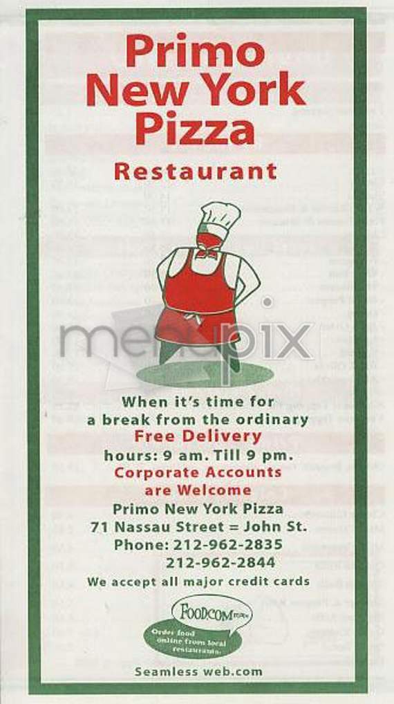 /302578/Primo-New-York-Pizza-New-York-NY - New York, NY