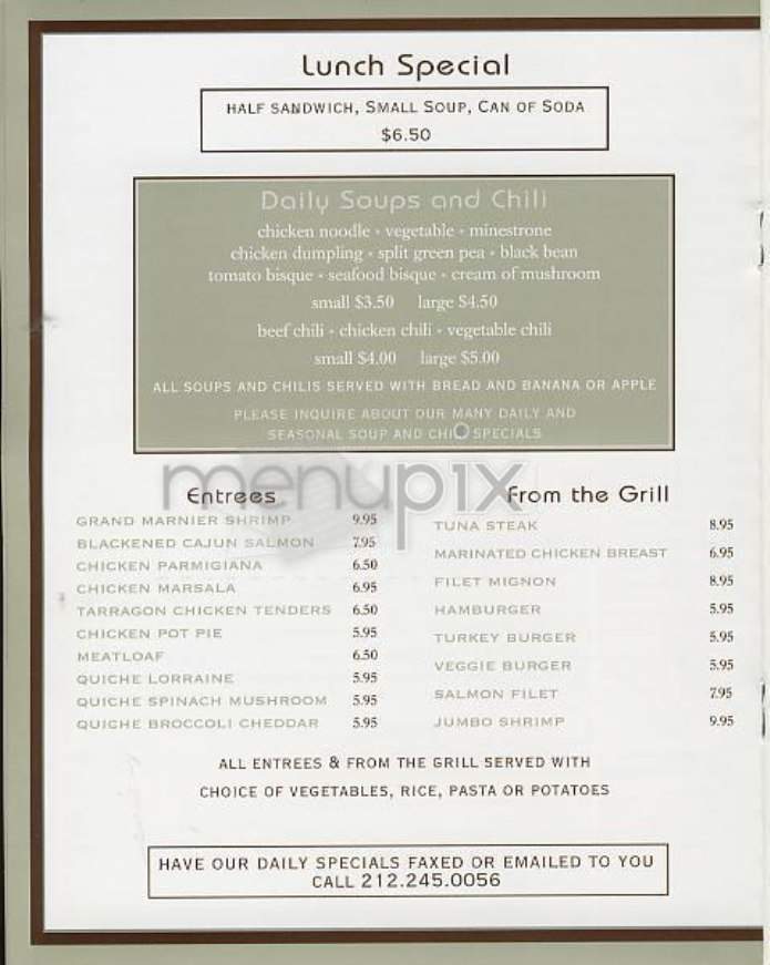 Printon 56 - New York, NY menu_pic