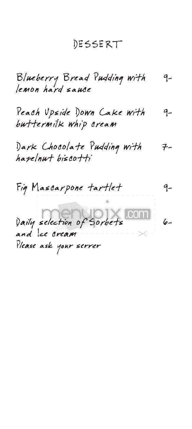 Prune - New York, NY menu_pic