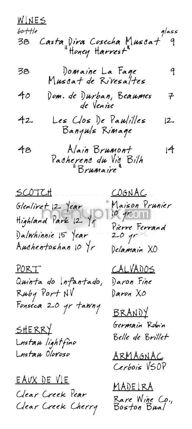 Prune - New York, NY menu_pic