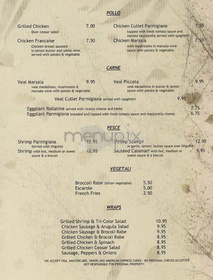 Puglia - New York, NY menu_pic