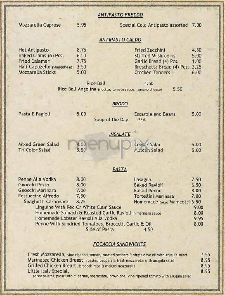 Puglia - New York, NY menu_pic