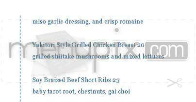 Pulse - New York, NY menu_pic