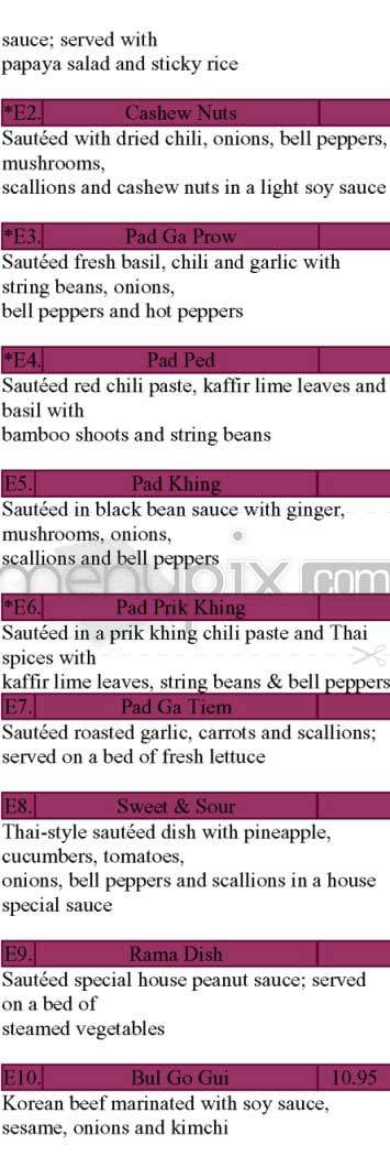 Q2 Thai - New York, NY menu_pic