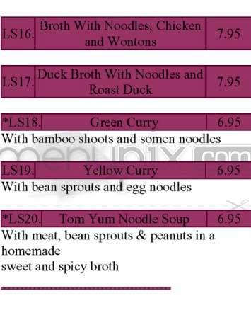 Q2 Thai - New York, NY menu_pic