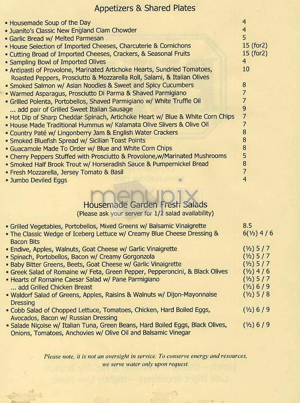 Rue B - New York, NY menu_pic