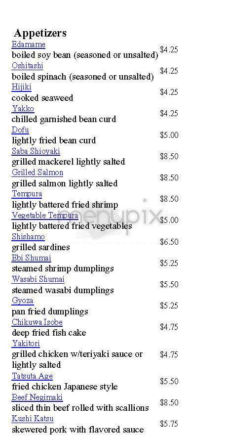 Raku - Toronto, ON menu_pic