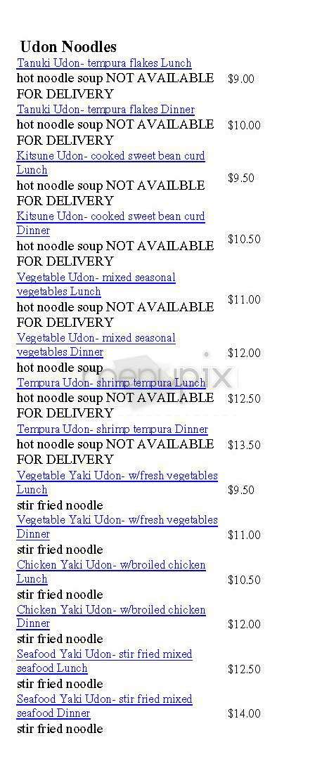 Raku - Toronto, ON menu_pic