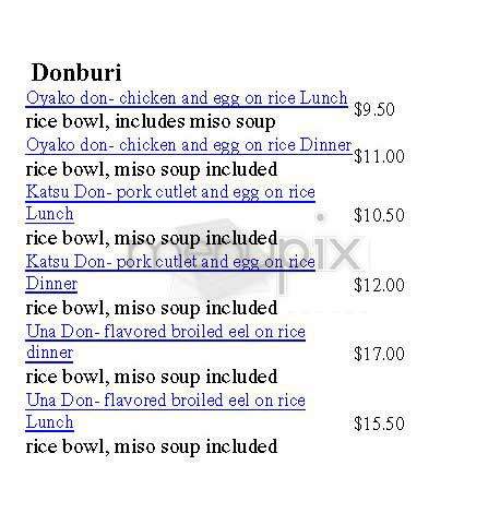 Raku - Toronto, ON menu_pic