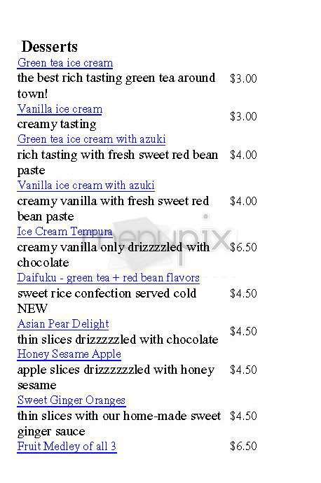 Raku - Toronto, ON menu_pic